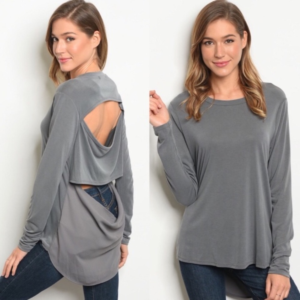 Classy Gray Modal Top